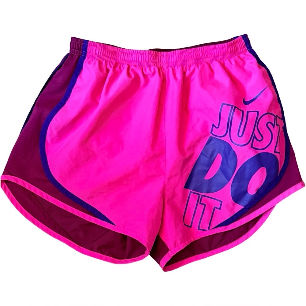 Nike Dri-FIT “Just Do It” Pink & Purple Running Shorts 💖